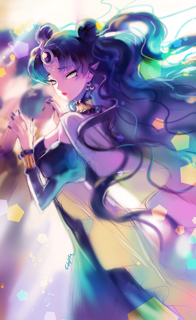 nehelenia (bishoujo senshi sailor moon and 1 more) drawn by chkuyomi