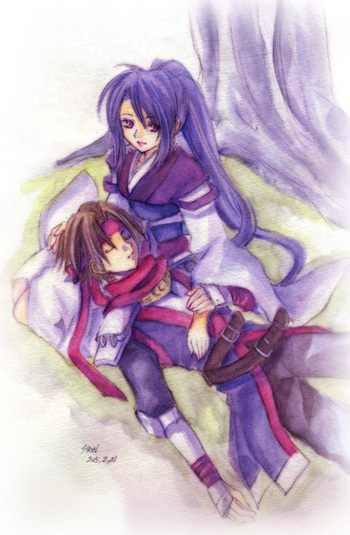 kukuru and arc (arc the lad) drawn by shiro_n