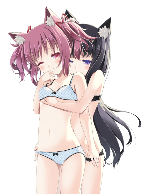 akemi homura and kaname madoka (mahou shoujo madoka magica) drawn by senoo_aoi