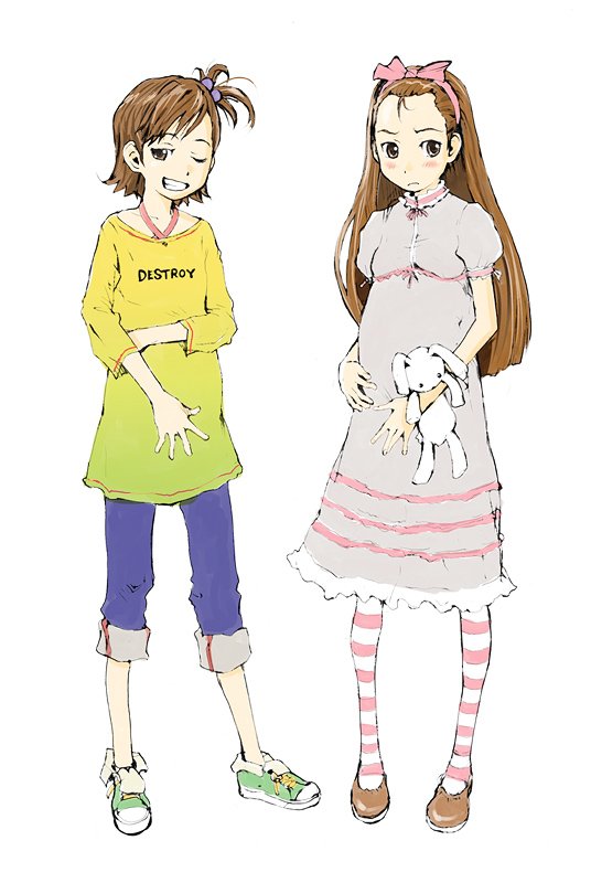 minase iori and futami mami (idolmaster and 1 more) drawn by tamaoki_benkyou