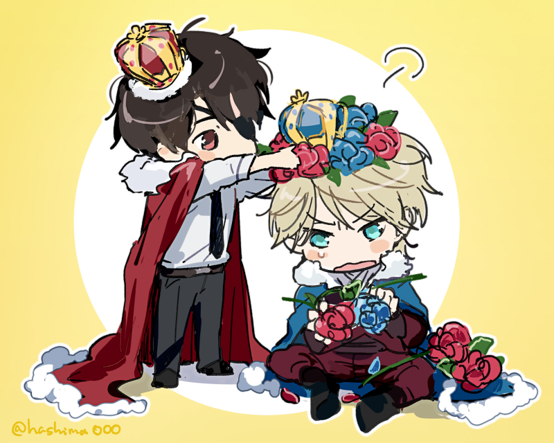 slaine troyard and kaizuka inaho (aldnoah.zero) drawn by logi_bunbukucha
