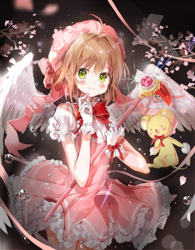 kinomoto sakura and kero (cardcaptor sakura) drawn by b_rock