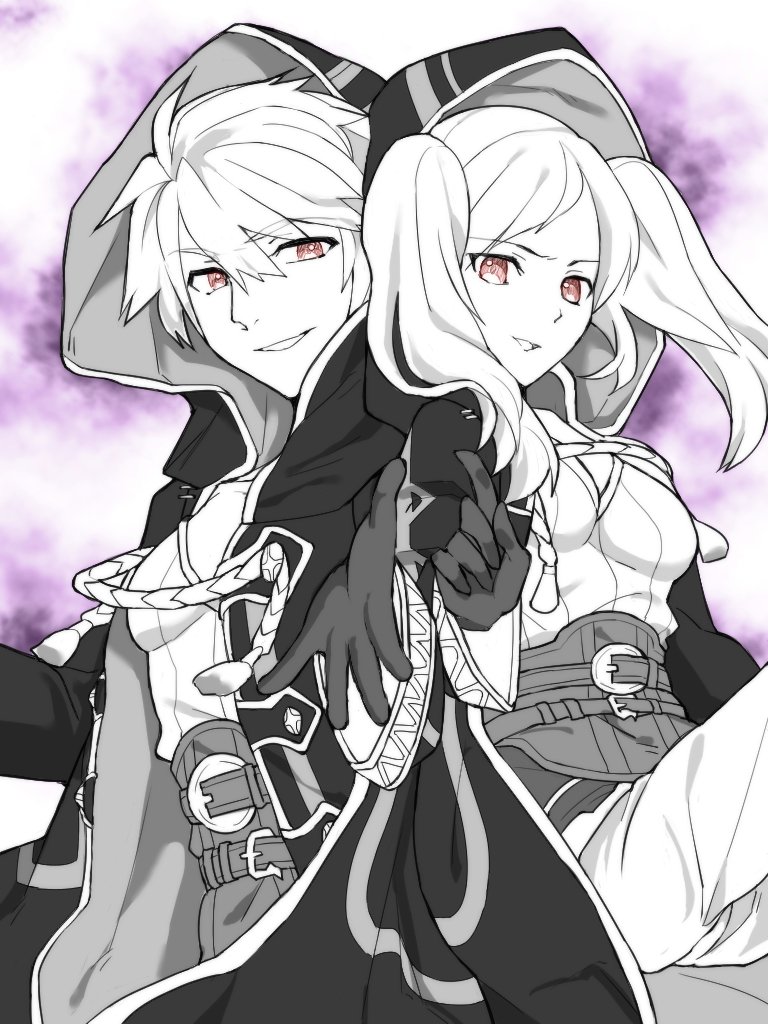 female robin and male robin (fire emblem and 2 more) drawn by cu_co1124