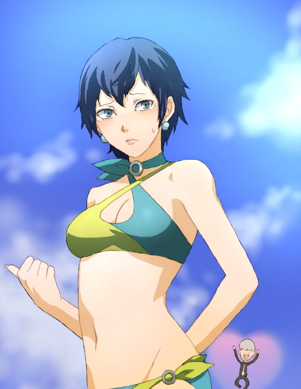 narukami yu, shirogane naoto, and kujikawa rise (persona and 1 more) drawn by ikezaki_misa