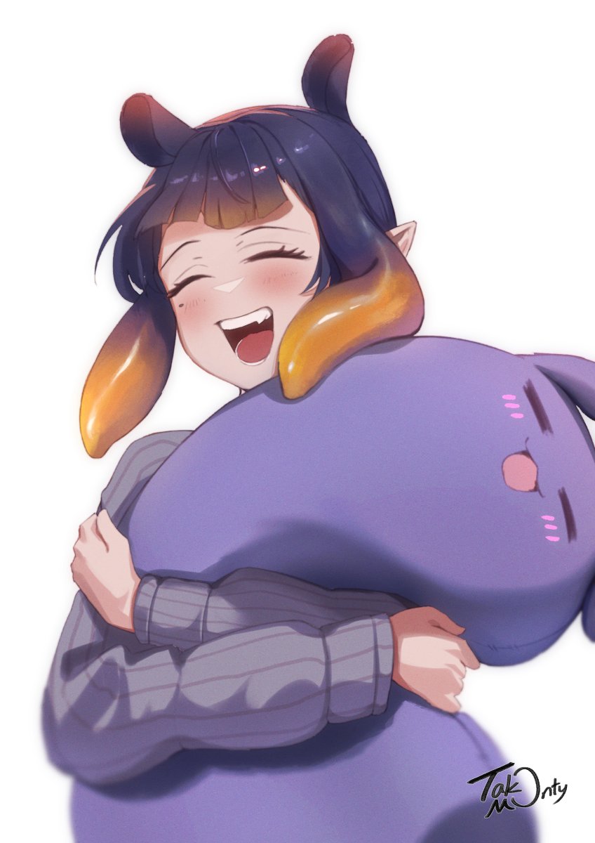 ninomae ina'nis and takodachi (hololive and 1 more) drawn by takomonty