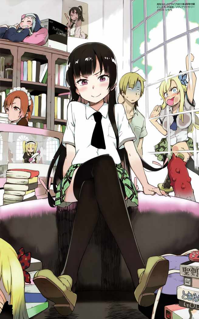 kashiwazaki sena, hasegawa kobato, mikazuki yozora, takayama maria, shiguma rika, and 2 more (boku wa tomodachi ga sukunai) drawn by itachi_(3dt)