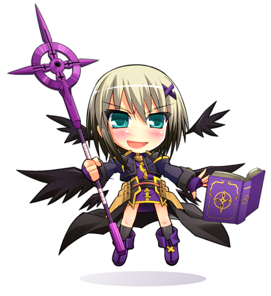 lord dearche, yersiniakreuz, and tome of the purple sky (lyrical nanoha and 3 more) drawn by tsukishima_makoto