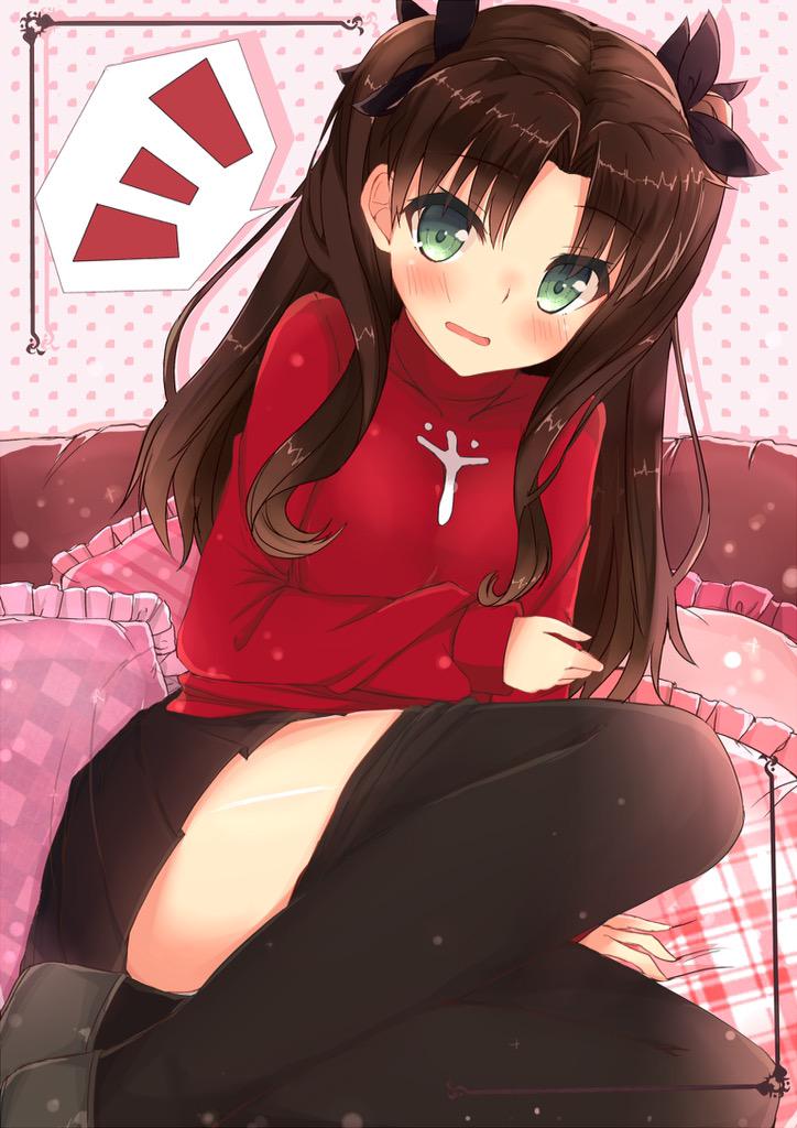 tohsaka rin (fate and 1 more) drawn by rouka_(akatyann)