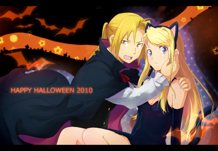 edward elric and winry rockbell (fullmetal alchemist) drawn by riru