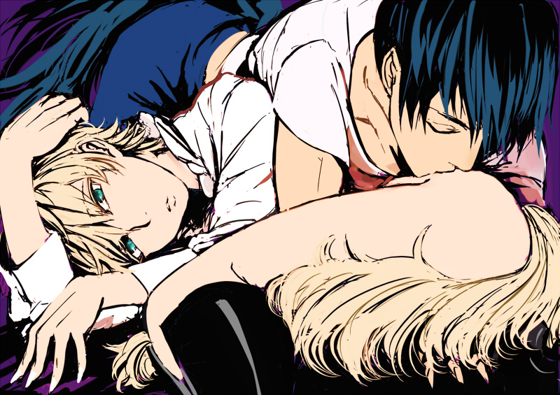 slaine troyard and harklight (aldnoah.zero) drawn by tarakoutibiru