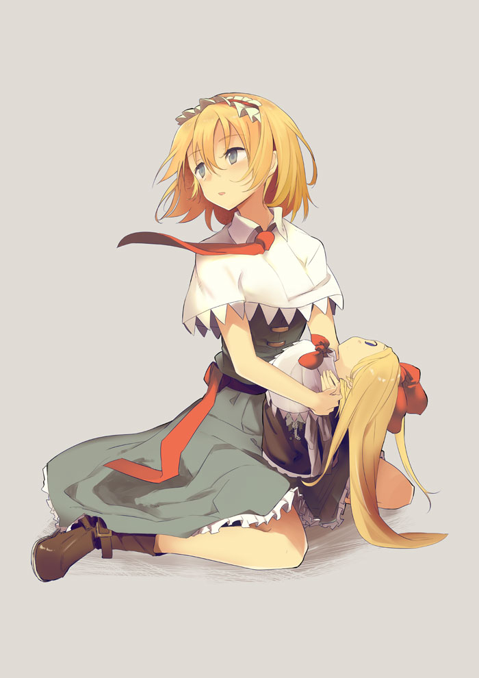 alice margatroid and shanghai doll (touhou) drawn by mieharu