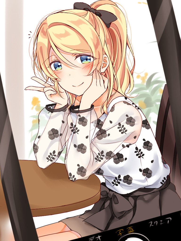 ayase eli (love live! and 1 more) drawn by mogu_(au1127)