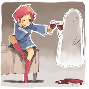 kumatora and ghost (mother and 1 more)