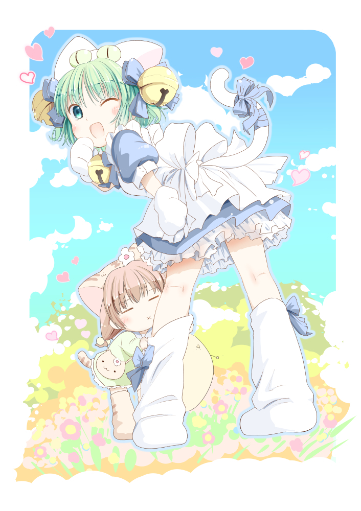 dejiko, puchiko, and gema (di gi charat) drawn by anzu_yoshihiro