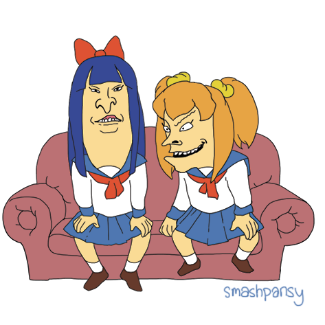 popuko and pipimi (poptepipic and 1 more) drawn by smashpansy