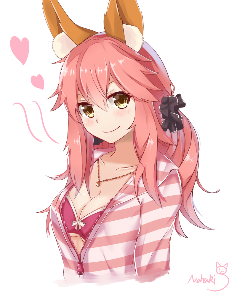 tamamo and tamamo no mae (fate and 1 more) drawn by nahaki