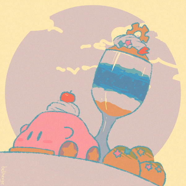 kirby (kirby and 2 more) drawn by bellhenge