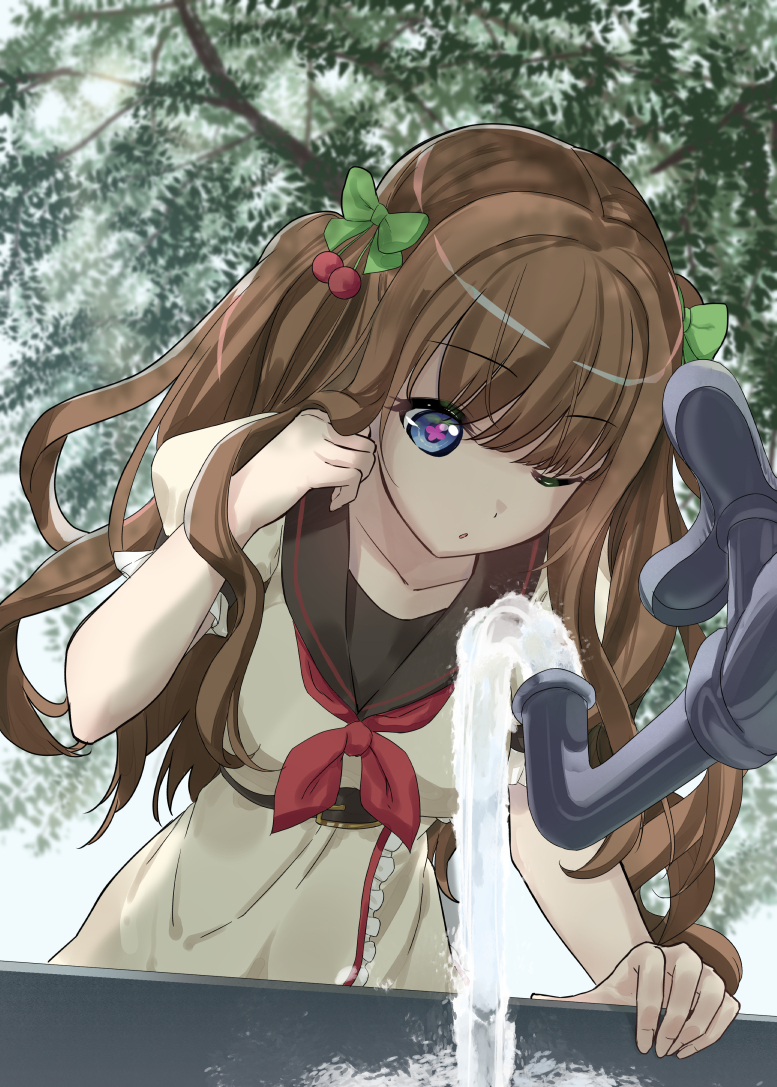 kakyouin chieri (.live) drawn by denroku_(nokishita_no_katatsumuri)