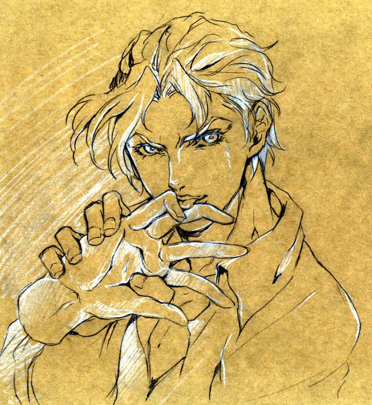 kira yoshikage (jojo no kimyou na bouken and 1 more) drawn by katomiman
