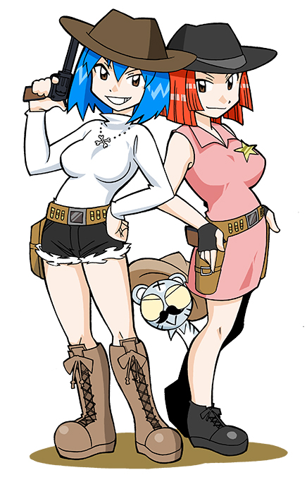 benga ru, amu ru, and shiro kotora (toranoana and 1 more) drawn by mukku_(mook-tv)