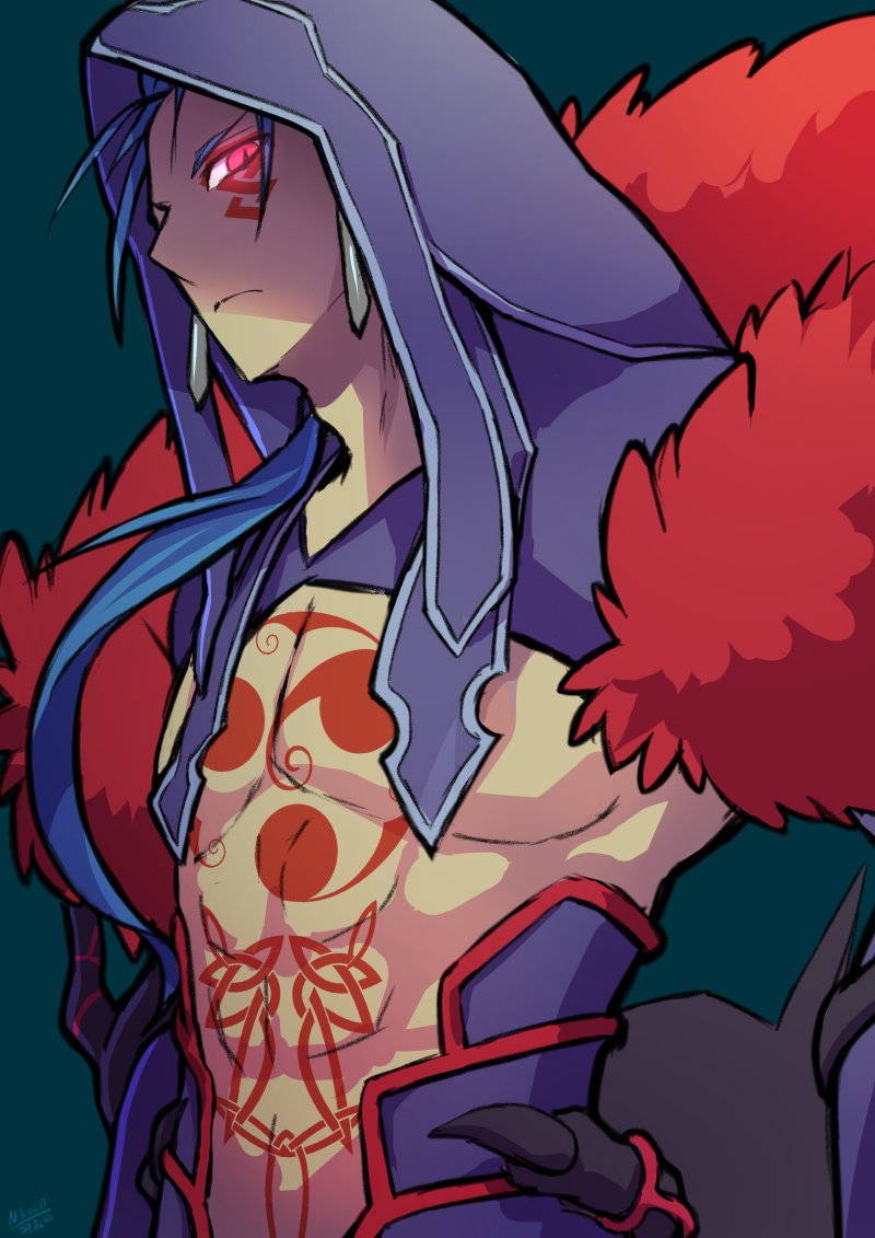 cu chulainn and cu chulainn alter (fate and 1 more) drawn by nikki_koha