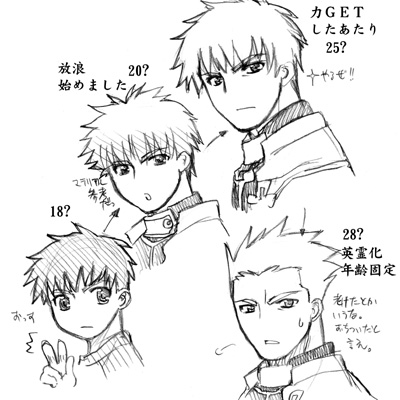 emiya shirou and archer (fate and 1 more) drawn by st_parasu