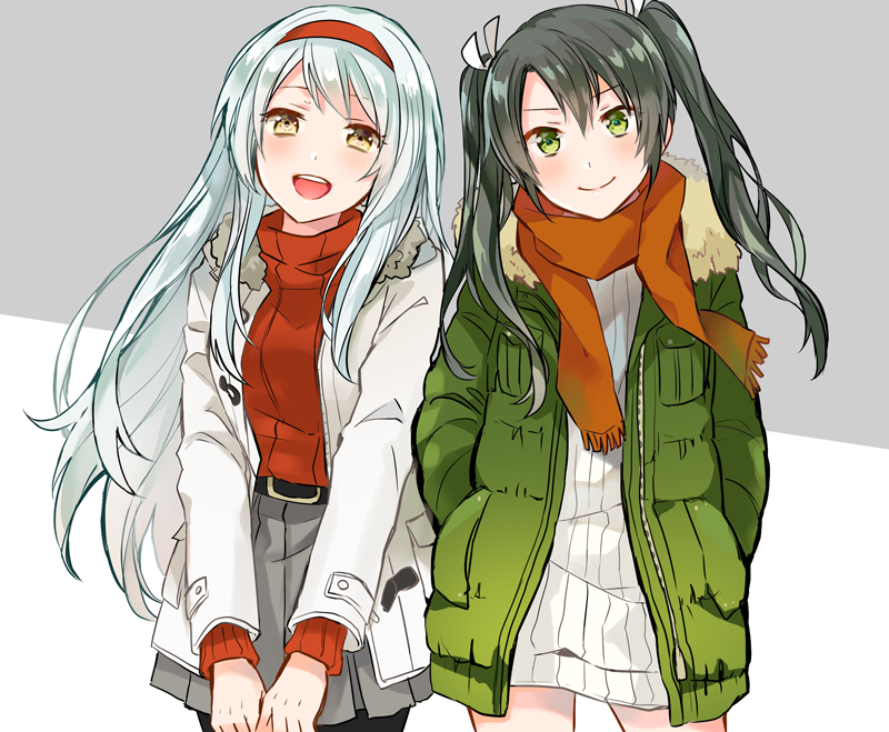 zuikaku and shoukaku (kantai collection) drawn by anbutter_siruko