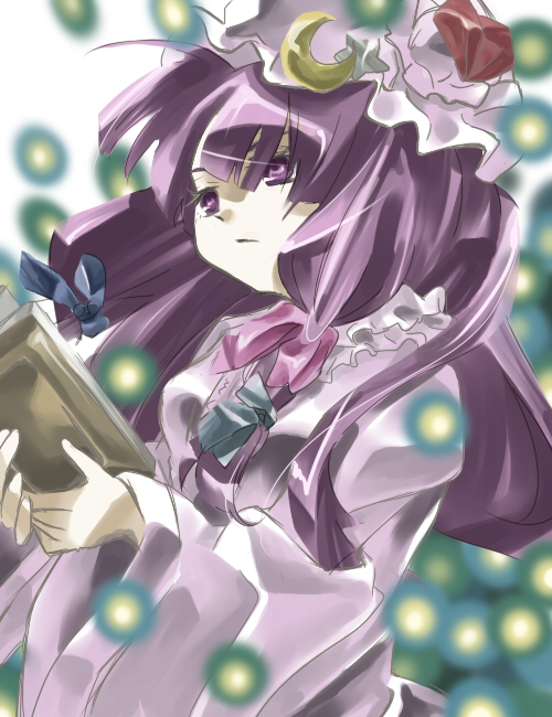 patchouli knowledge (touhou) drawn by makako_(yume_bouei_shoujo_tai)
