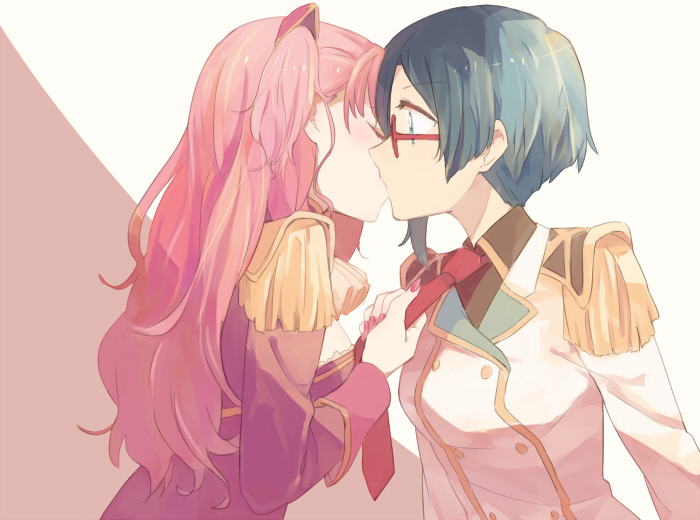 charlotte shalzen and shigure kasumi (valkyrie drive and 1 more) drawn by sou_(tuhut)