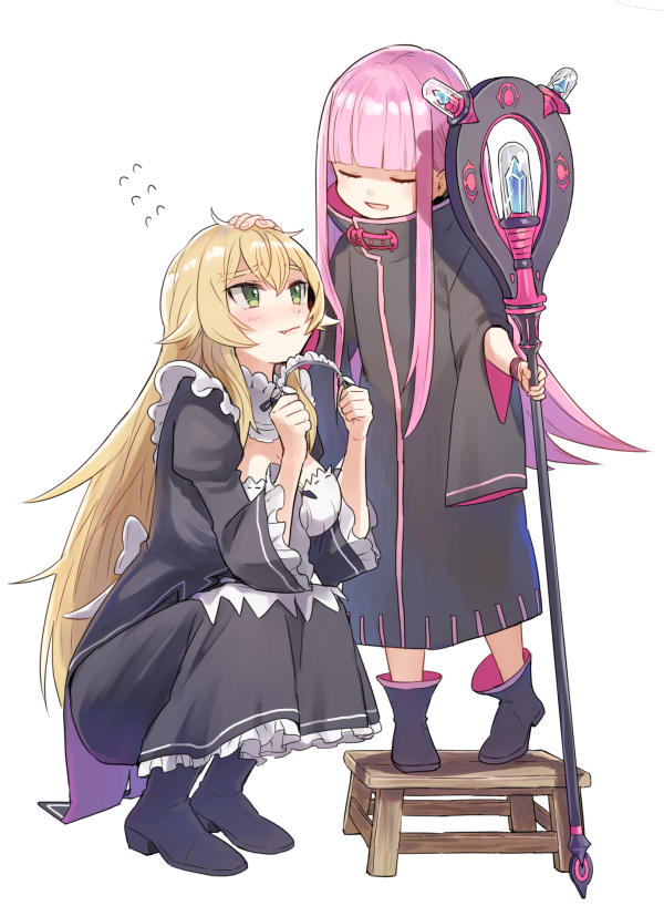 frederica baumann and ryuzu meyer (re:zero kara hajimeru isekai seikatsu) drawn by shake_sawa