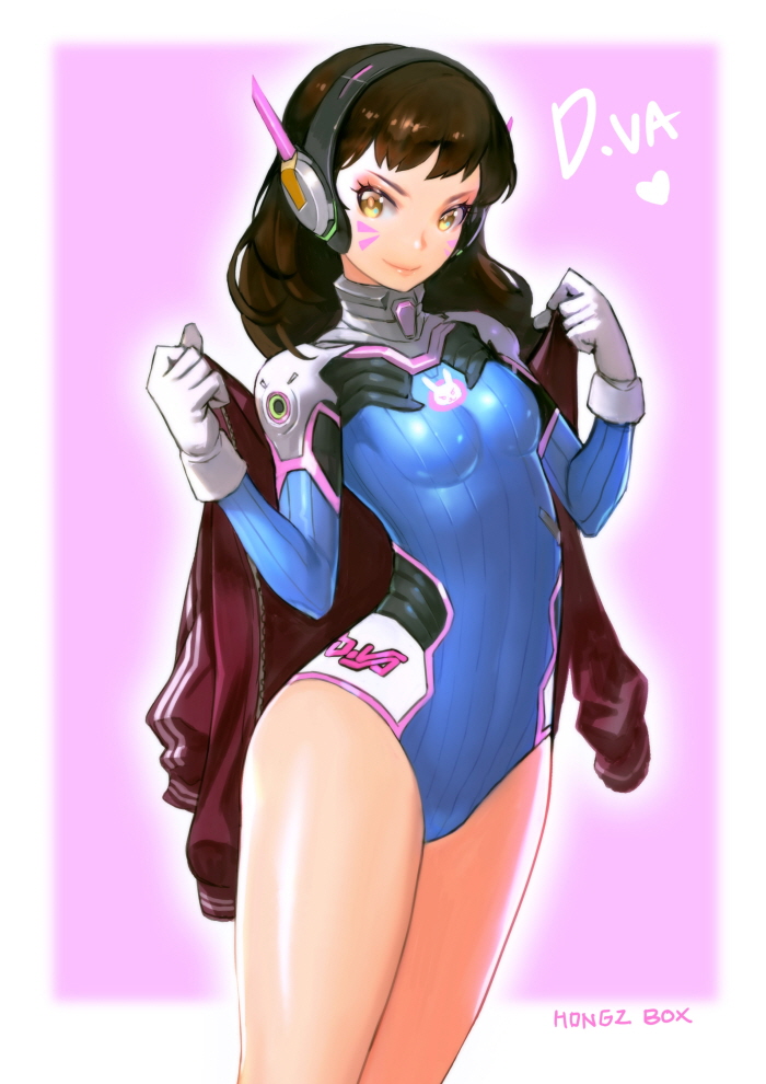 d.va (overwatch and 1 more) drawn by hong_soon-jae