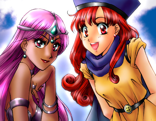 manya and alena (dragon quest and 1 more) drawn by fuuka_(toy_jump)