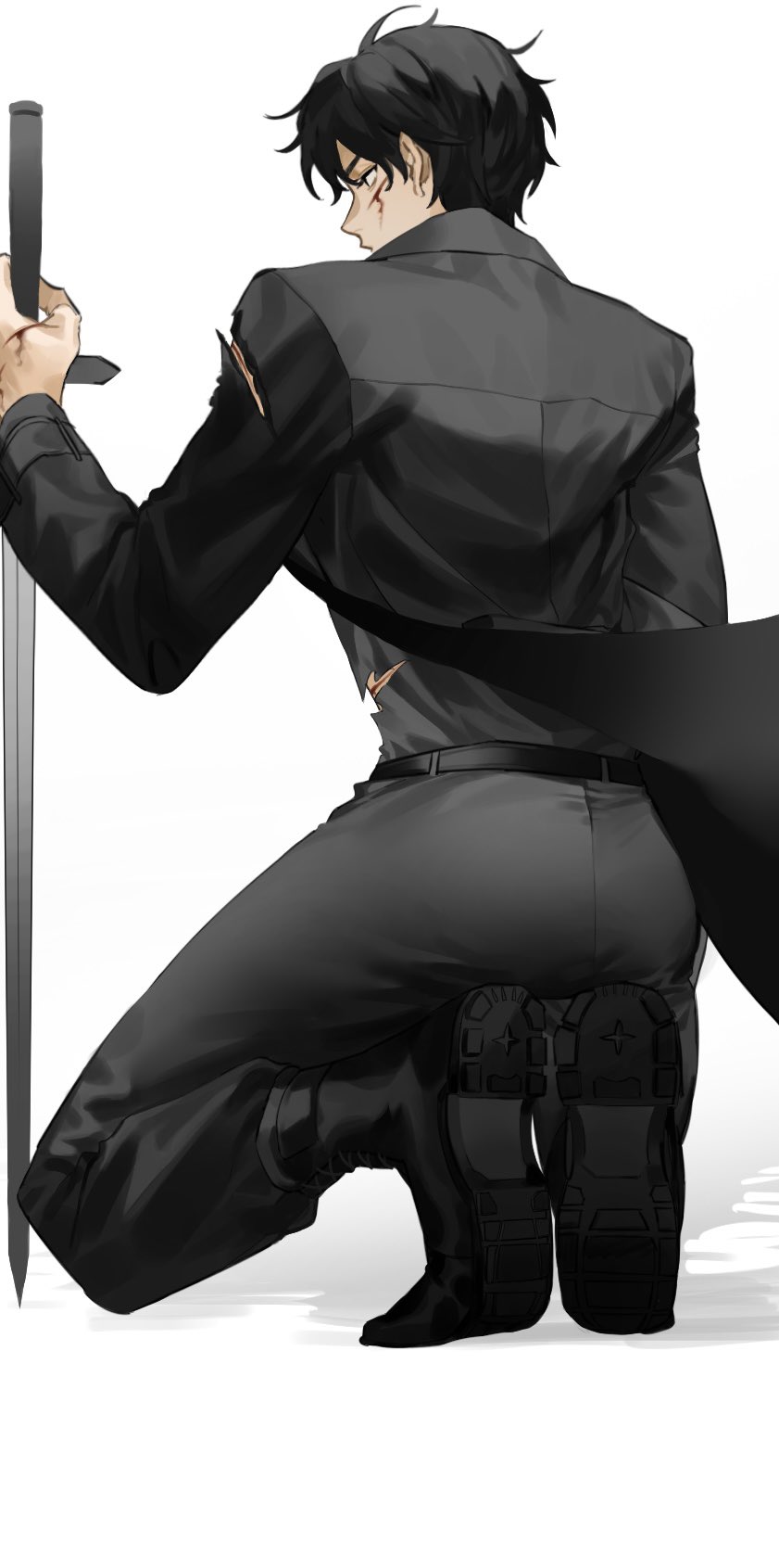 yoo joonghyuk (omniscient reader's viewpoint) drawn by ssssyoon