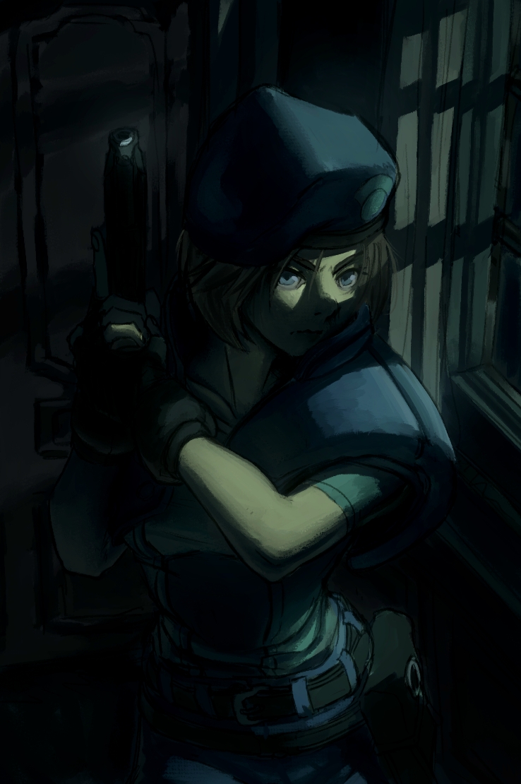 jill valentine (resident evil and 1 more) drawn by noriatto