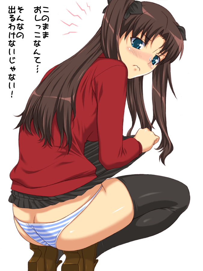 tohsaka rin (fate and 1 more) drawn by shichimenchou