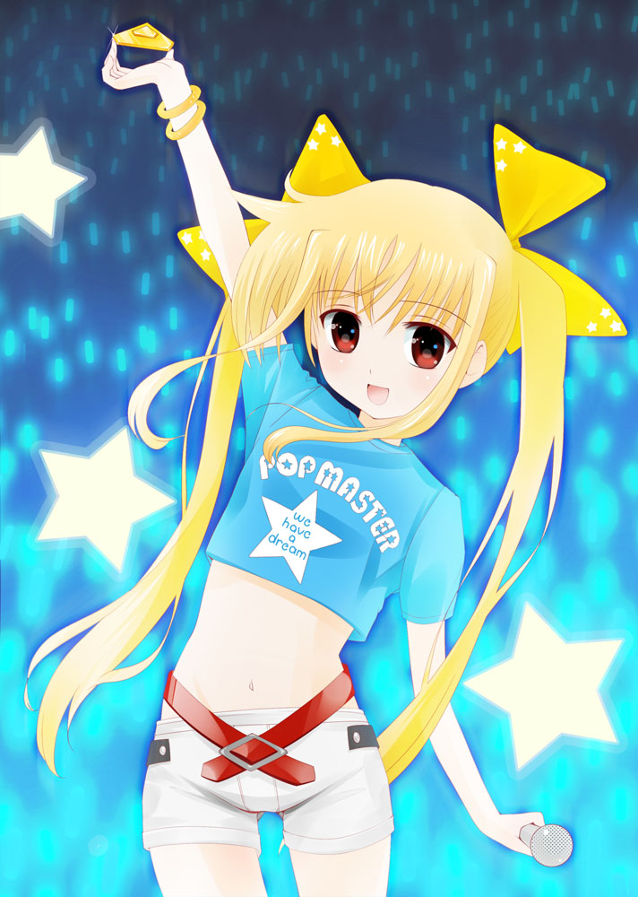 fate testarossa and bardiche (lyrical nanoha and 1 more) drawn by yurikuta_tsukumi