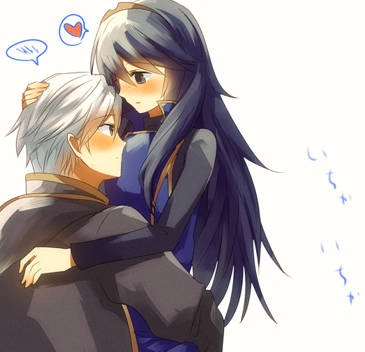 lucina and male robin (fire emblem and 1 more) drawn by ameno_(a_meno0)
