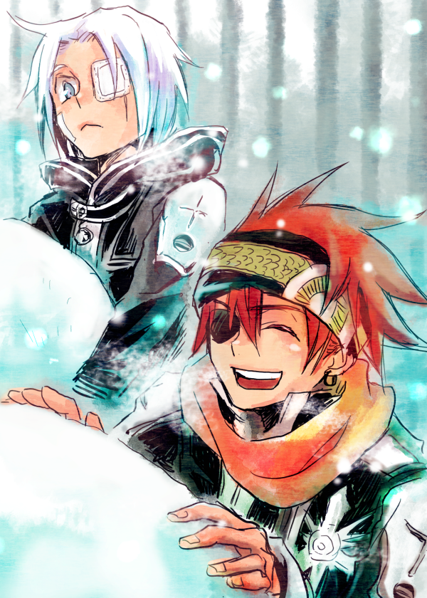 allen walker and lavi (d.gray-man) drawn by n_ptm