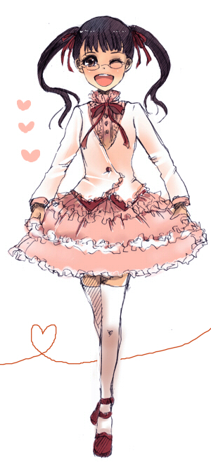hakase satomi (mahou sensei negima!) drawn by masaki_(celesta)