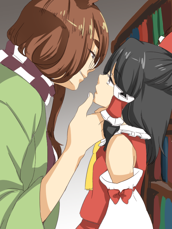 hakurei reimu and futatsuiwa mamizou (touhou) drawn by shirane_koitsu