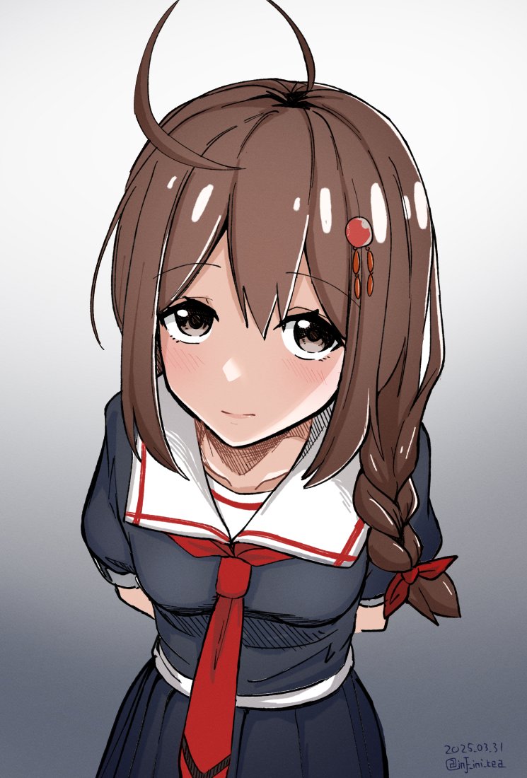 shigure and shigure kai ni (kantai collection) drawn by infini