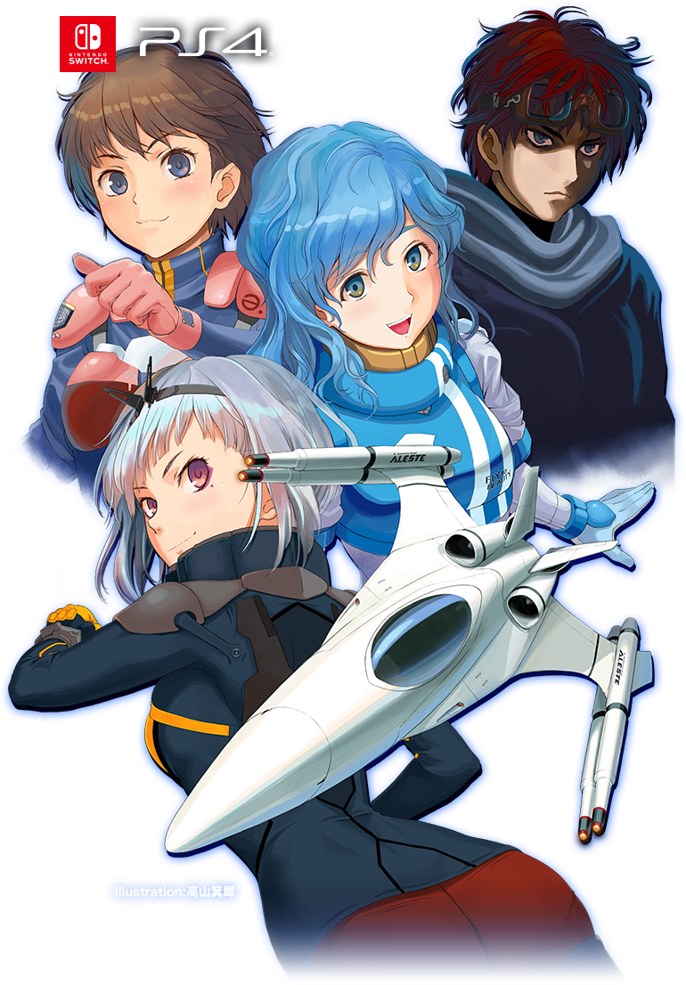 ellinor weisen, luna waizen, alice pfeiffer weisen, and pothunter (aleste and 4 more) drawn by takayama_kisai