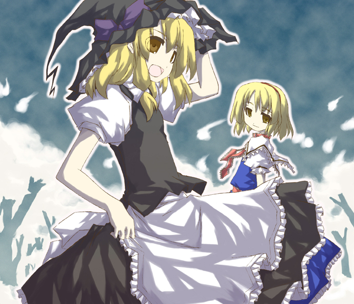 kirisame marisa and alice margatroid (touhou) drawn by sakuraba_yuuki