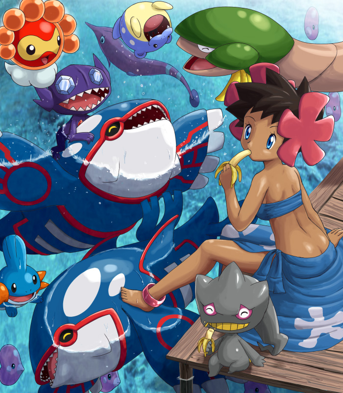 mudkip, luvdisc, kyogre, banette, sableye, and 5 more (pokemon) drawn by pokemoa