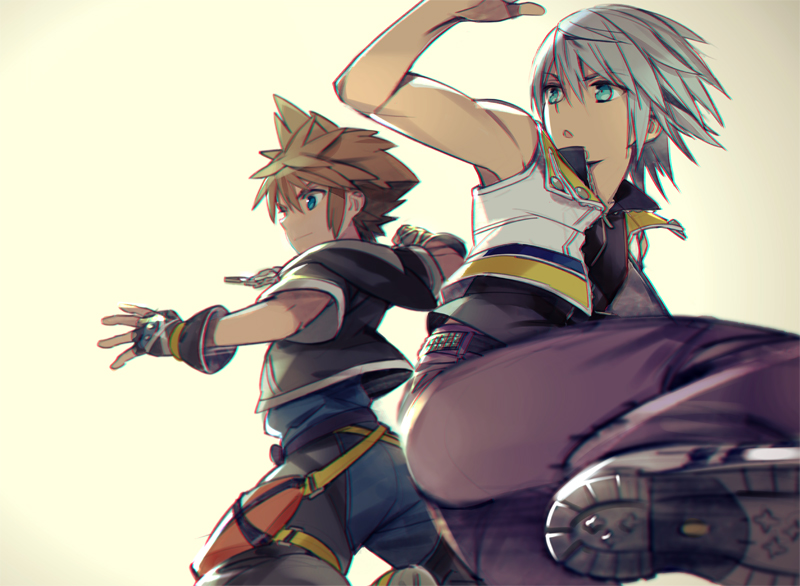 sora and riku (kingdom hearts and 1 more) drawn by ninomotonino