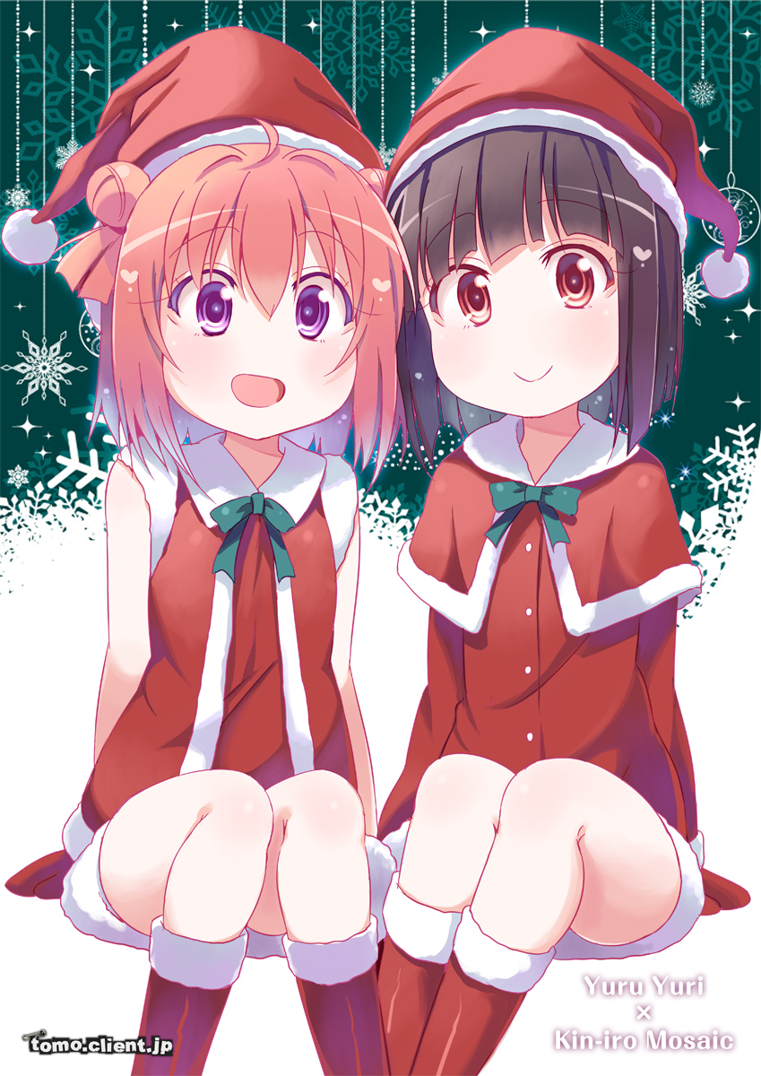 akaza akari and oomiya shinobu (yuruyuri and 1 more) drawn by kitahara_tomoe_(kitahara_koubou)