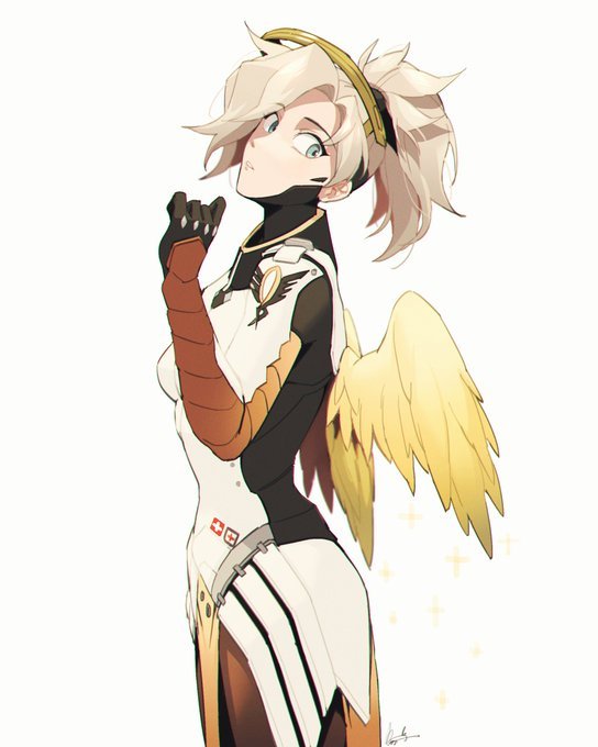 mercy (overwatch and 1 more) drawn by maro_(lij512)
