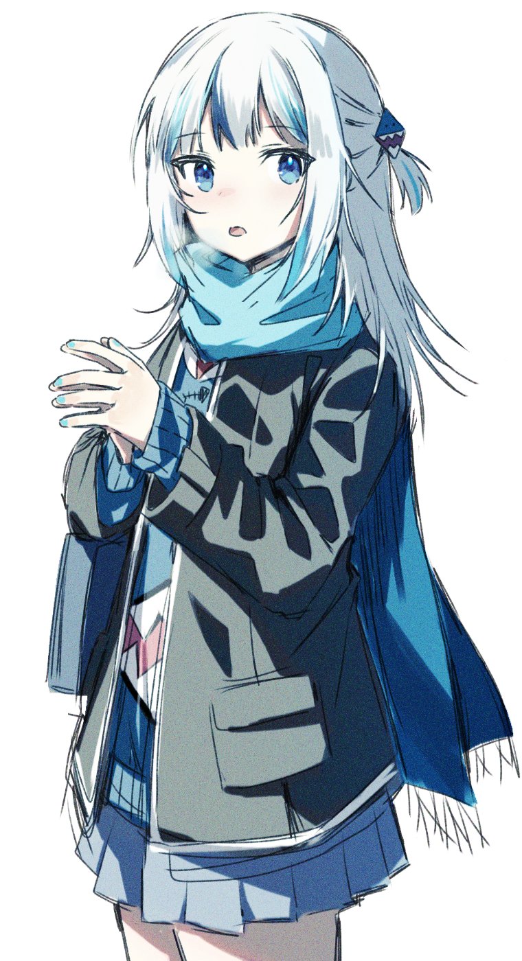 gawr gura (hololive and 1 more) drawn by misaki_d3su