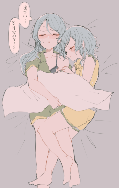 hikawa sayo and hikawa hina (bang dream!) drawn by itomugi-kun
