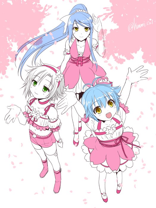 fie claussell, laura s. arseid, and millium orion (eiyuu densetsu and 2 more) drawn by morisaki_kurumi